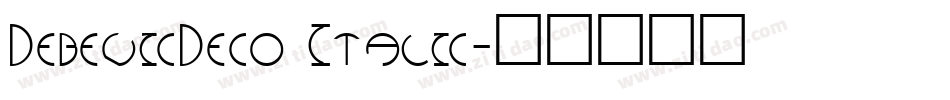 DebevicDeco Italic字体转换